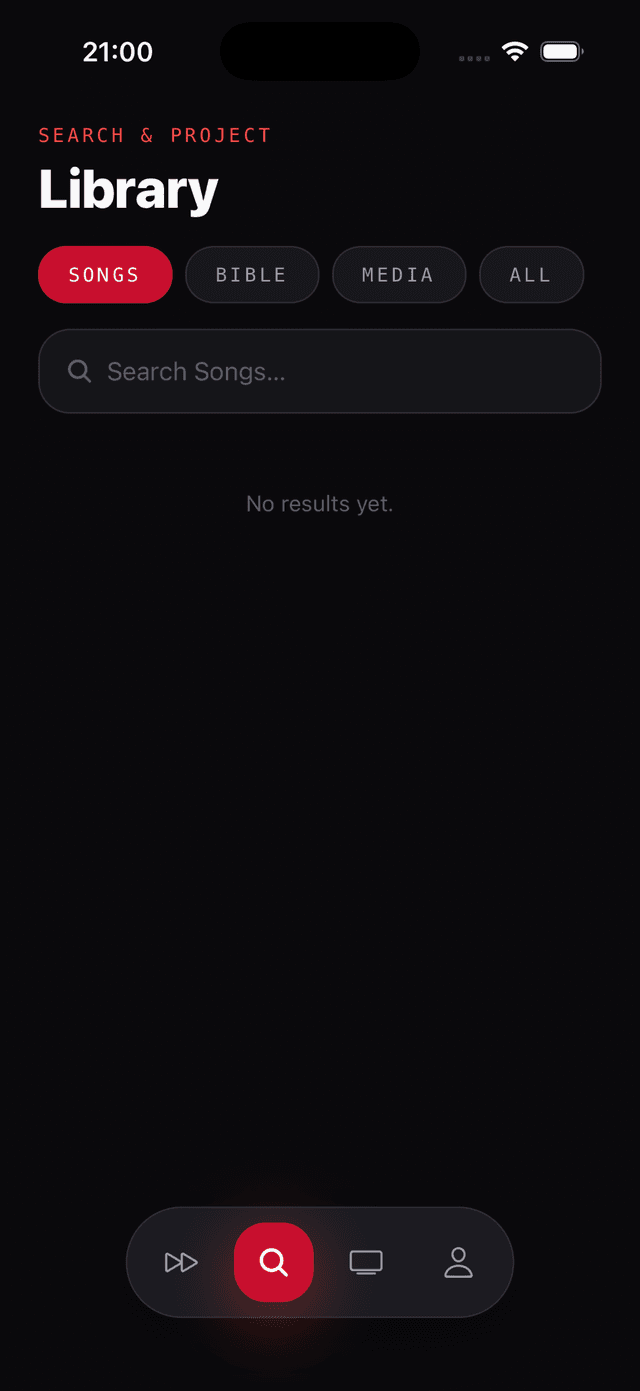 ACE Remote — library search