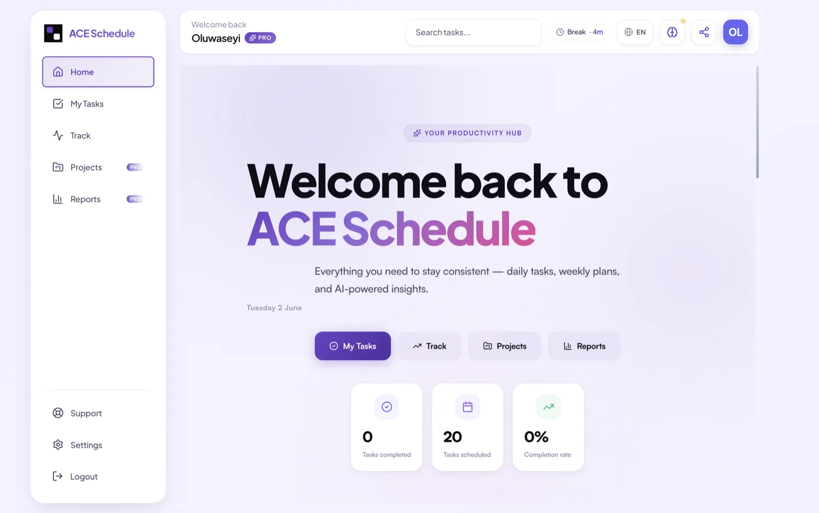 Daily guidance — ACE Schedule Manager